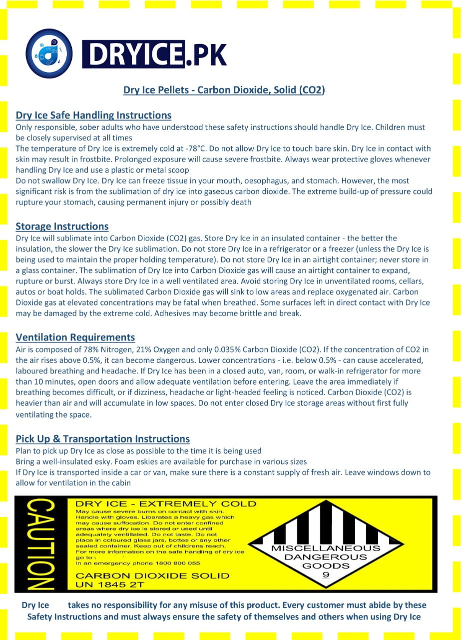 Dry Ice Safety Precautions
