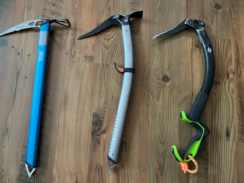 Ice axes and Crampons, an depth look — International Alpine Guides