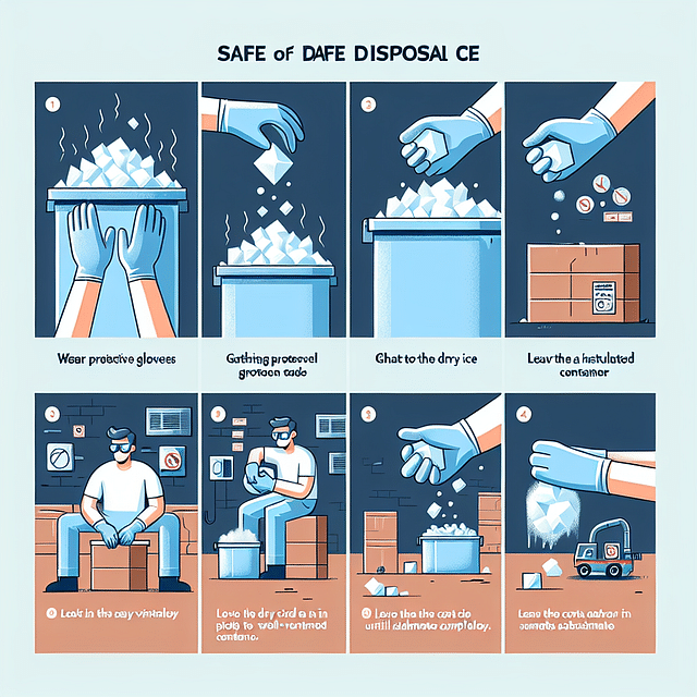 safe disposal of dry ice