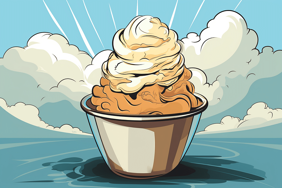 making ice cream with dry ice