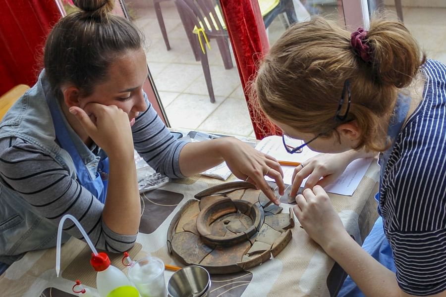 Ancient Greek Vase before and after restoration