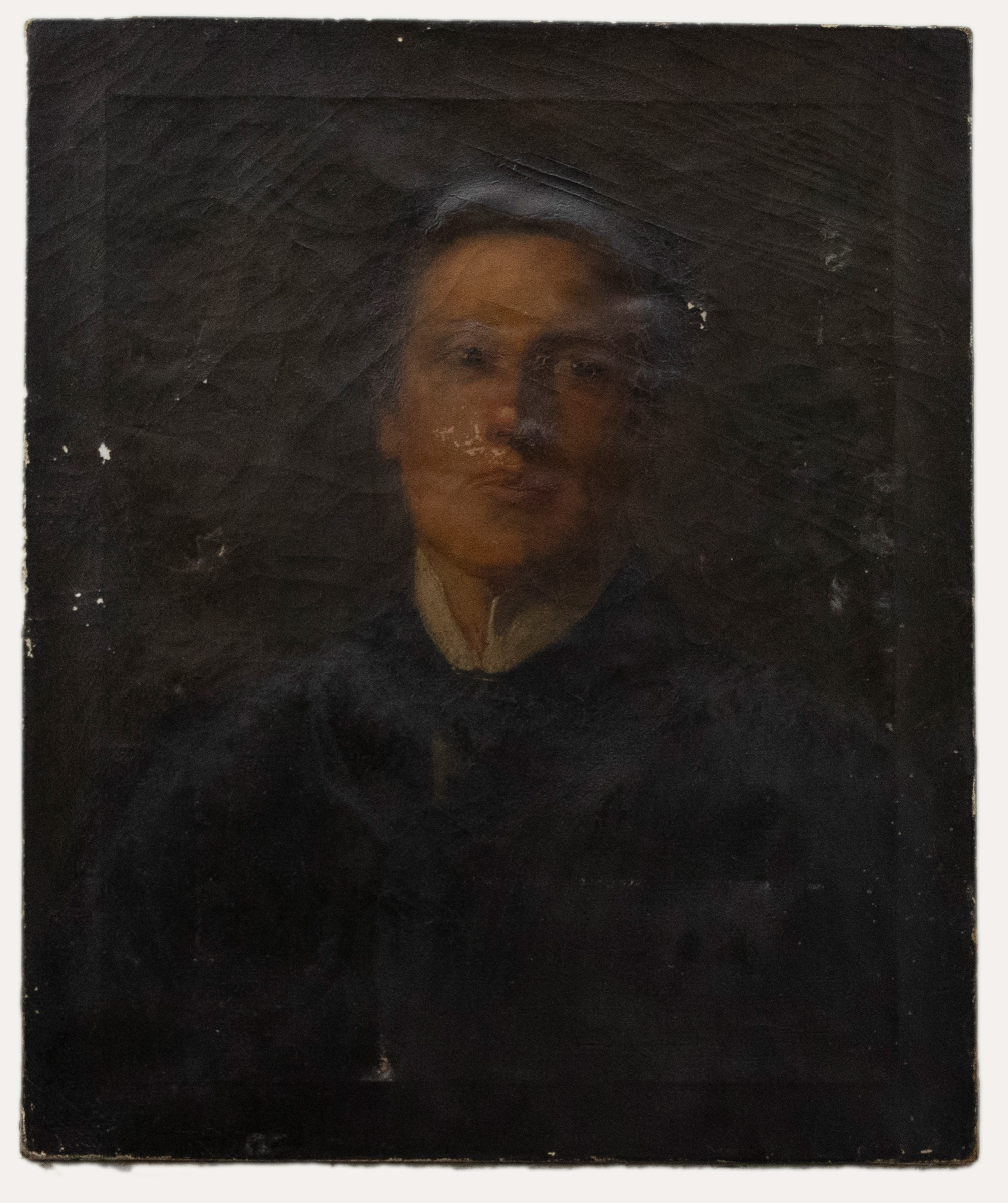 Victorian Oil Painting before and after restoration