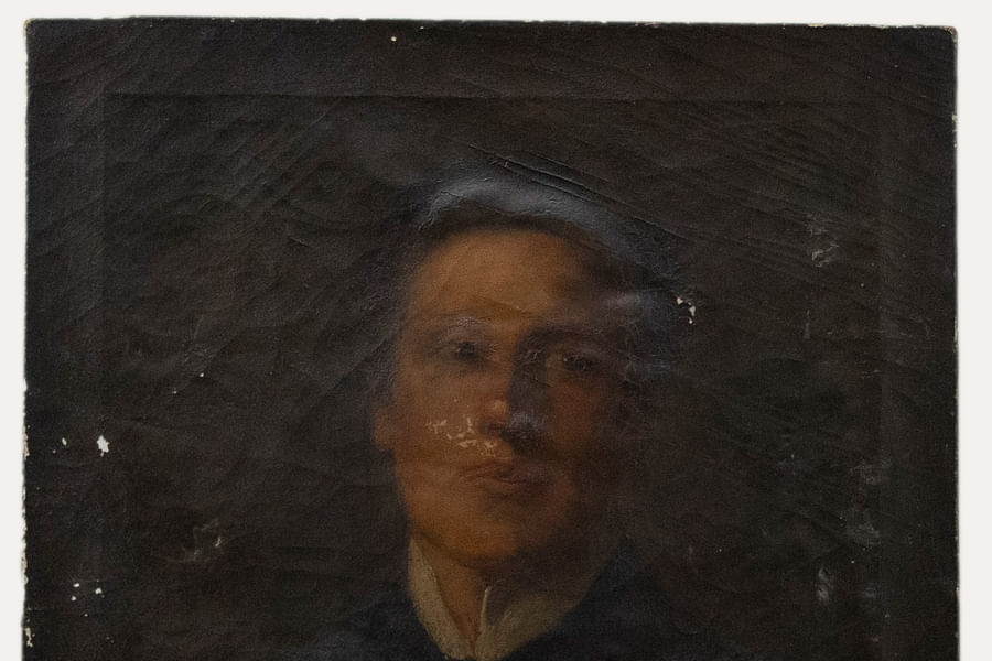 Victorian Oil Painting before and after restoration