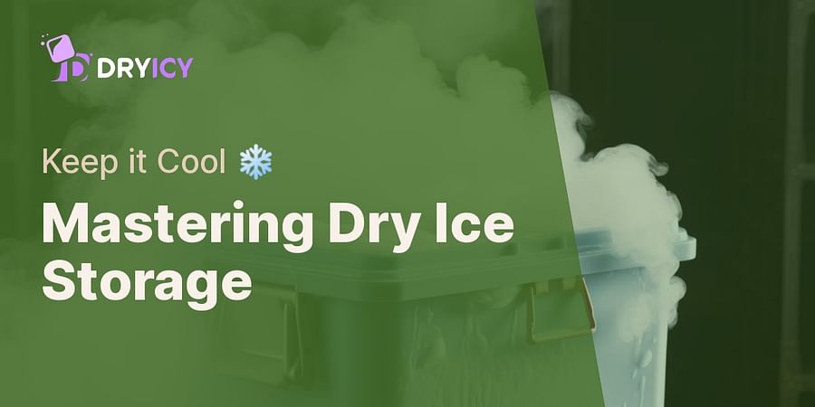 Mastering Dry Ice Storage - Keep it Cool ❄️