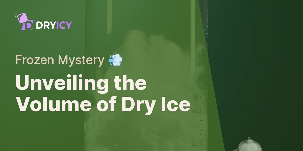 What is the volume of a pound of dry ice?