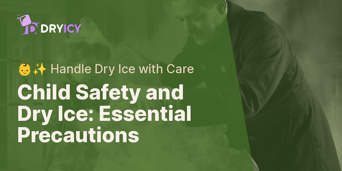 What safety precautions should I take when handling dry ice around