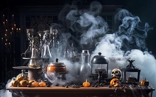 What are some creative ways to use dry ice for Halloween decorations?