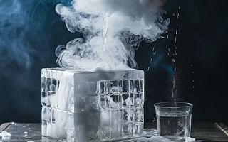 Why doesn't water freeze when dry ice is added to it?